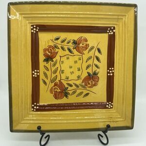 Romancing Provence France Square Serving 10.5" Platter Farmhouse Cottagecore